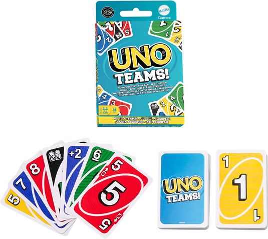 Mattel games uno teams kaartspel - engelstalig