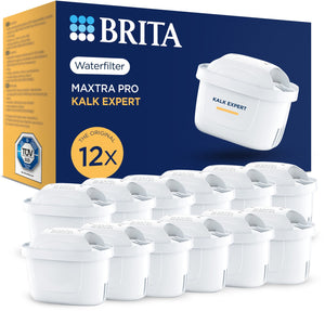 Brita waterfilterpatroon maxtra pro kalk expert - 6 stuks - originele waterfilter voor alle kannen voor bescherming van apparaten bij hard water - filtert o.a. kalk, onzuiverheden, chloor en metalen