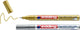 Edding 780 2 lakmarker - 2 stuks - goud, zilver - ronde punt 0,8mm - verfstift voor markeren en labelen van metaal, glass, steen of plastic - permanent, veegvast en watervast