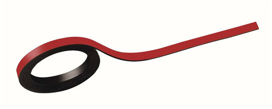 Maul magneetstroken 1 m metaal band 2 stuks magnetisch kunststoffbeschichtet beschriftbar 1 m x 0.5 cm x 1 mm rood