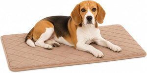 Flamingo hondenkussen - orthopedisch hondenkussen - benchkussen memory foam - weimar beige m - luxe draadkooi kussen van hoge kwaliteit - 85,5cm