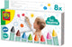 Ses creative - tiny talents - badkrijt - 8 vrolijke kleuren - voor tegels en de badkuip - badspeelgoed - speelgoed 2 jaar