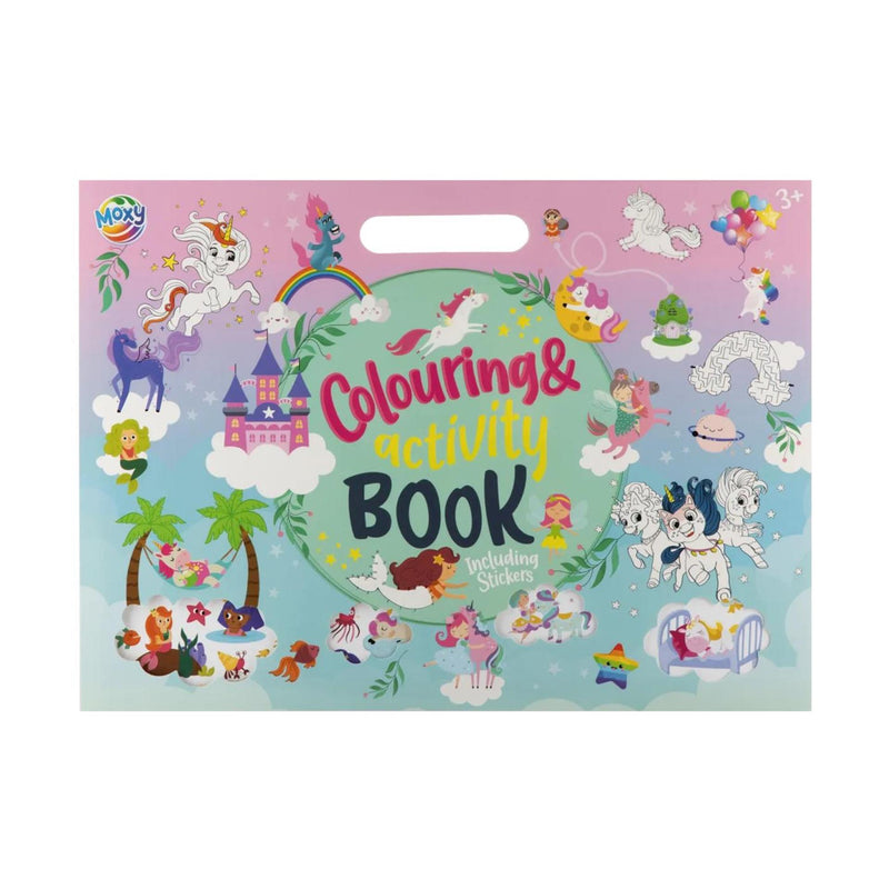 Afbeelding laden in galerijviewer, Moxy kleur- en activiteitenboek met stickers 36x26cm
