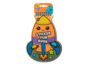 Moxy sticker-activity boek neon-holographic 15 pagina's 16x21cm, 2 stickervellen