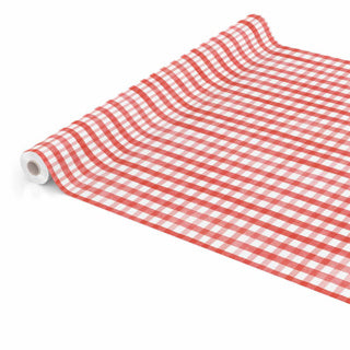 Afbeelding laden in galerijviewer, Via chasse tafelzeil pvc 140 cm gingham red
