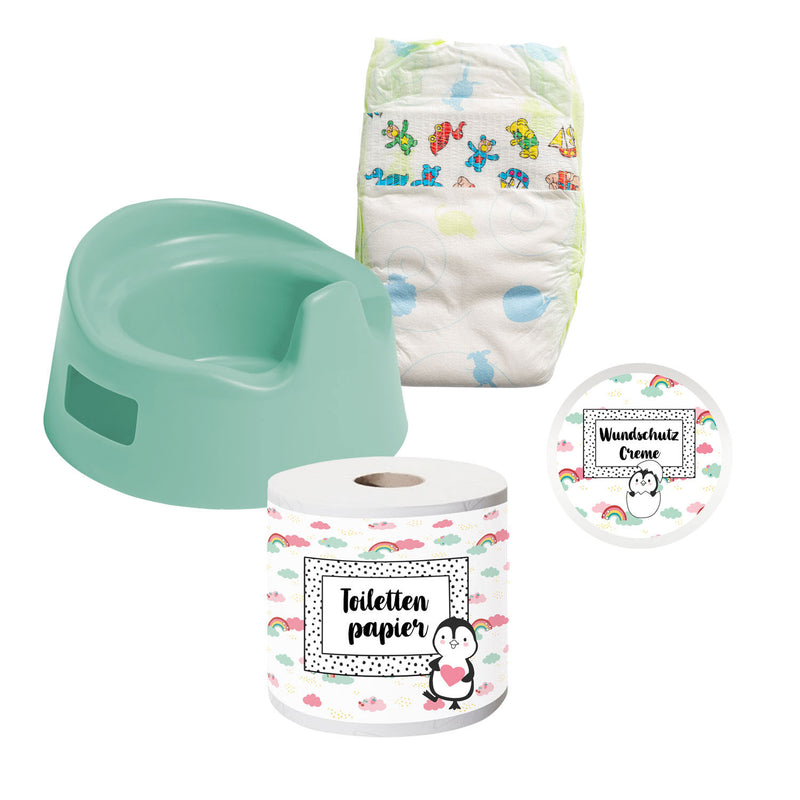 Afbeelding laden in galerijviewer, Heless poppen plaspotje met accessoires, 15cm
