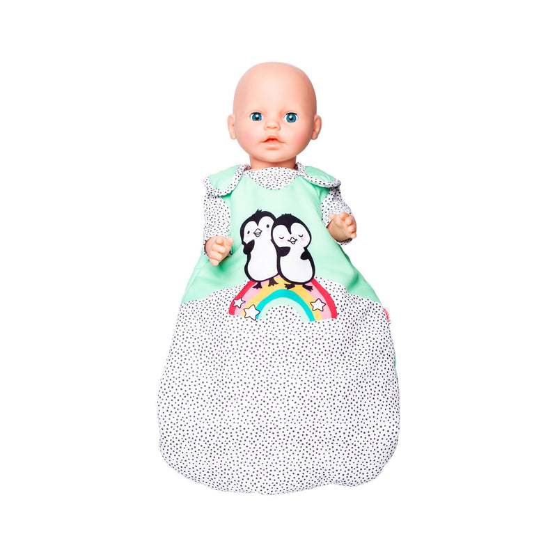 Afbeelding laden in galerijviewer, Heless poppen slaapzak pinguin, 35-45 cm
