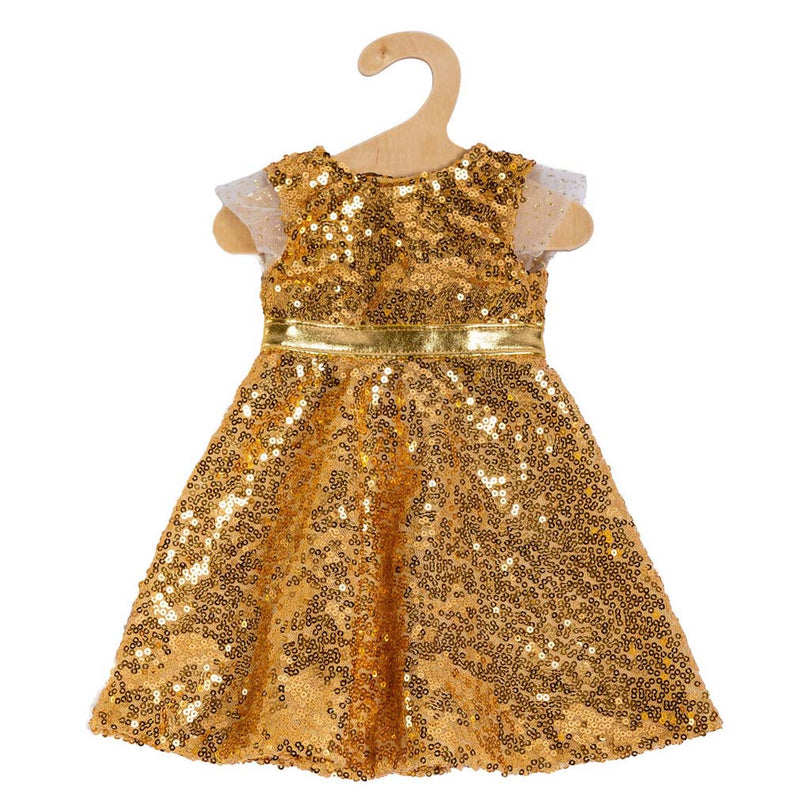Afbeelding laden in galerijviewer, Heless poppenjurk golden star, 28-35 cm
