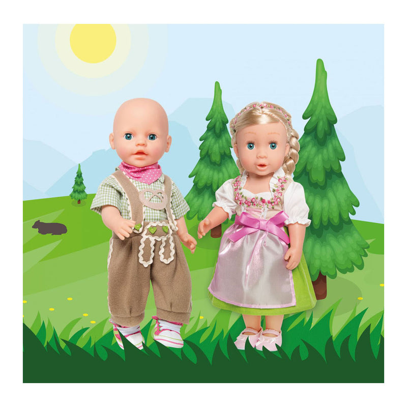 Afbeelding laden in galerijviewer, Heless poppenjurk heidi, 28-35 cm
