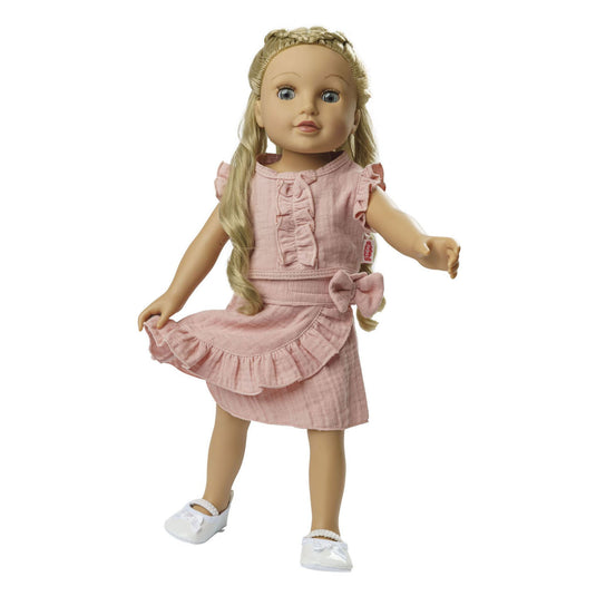 Heless poppen wikkelrok roze met ruches, 35-45 cm