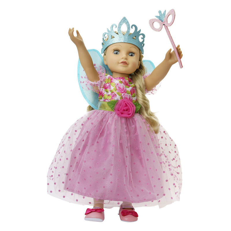 Afbeelding laden in galerijviewer, Heless poppenjurk prinses lillifee roze, 35-45 cm
