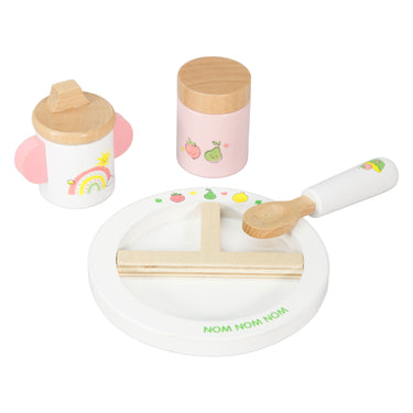 Heless houten poppenvoedingsset cheeky fruits - 4dlg.