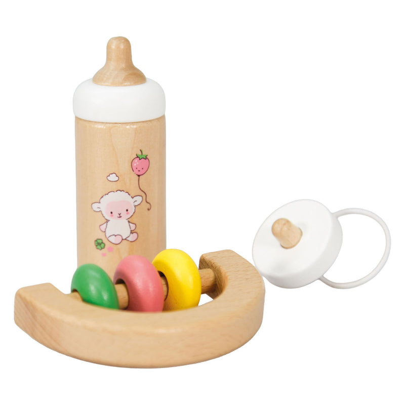 Afbeelding laden in galerijviewer, Heless houten poppenbabyset schaapje - 3dlg.
