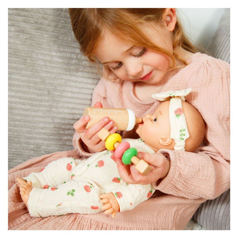 Afbeelding laden in galerijviewer, Heless houten poppenbabyset schaapje - 3dlg.
