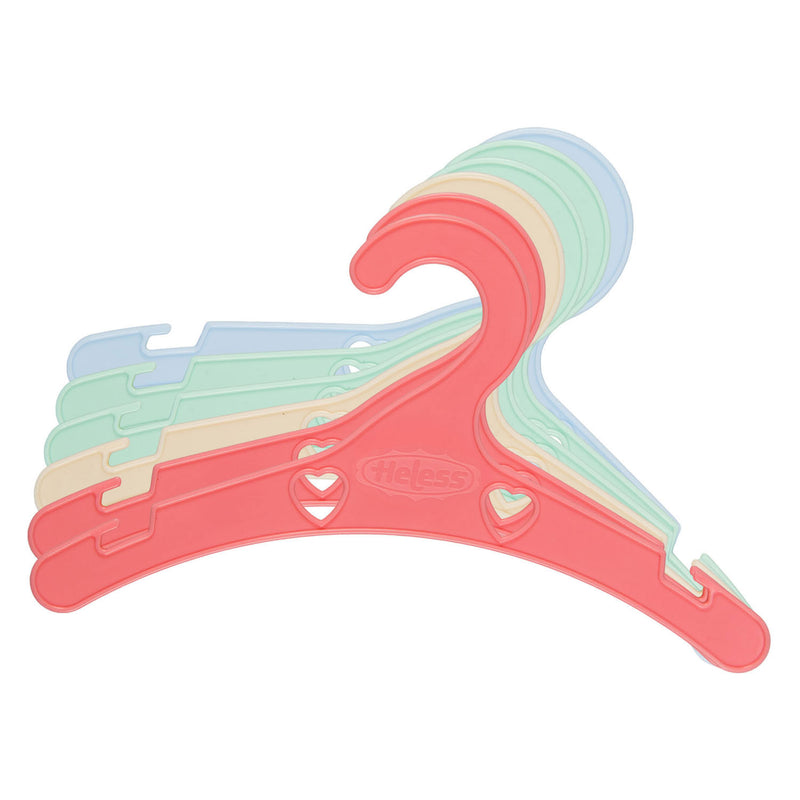 Afbeelding laden in galerijviewer, Heless poppenhangers pastelkleuren - 6st.
