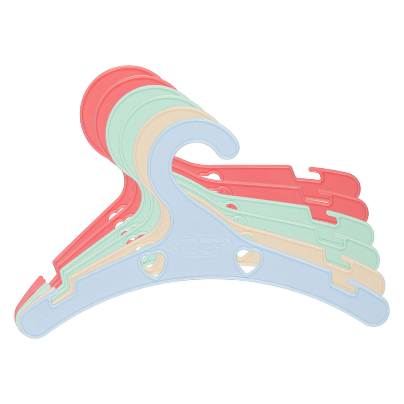 Afbeelding laden in galerijviewer, Heless poppenhangers pastelkleuren - 6st.
