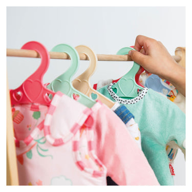 Heless poppenhangers pastelkleuren - 6st.