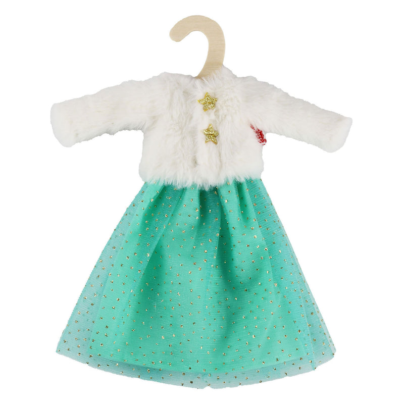 Afbeelding laden in galerijviewer, Heless pluche jasje yuki met tule rok voor modepoppen - 29cm
