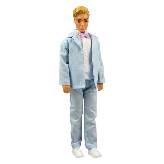 Heless lichtblauwe smoking voor modepoppen - 29cm