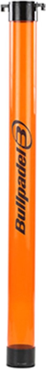 Bullpadel pick up tube badminton aangeefkoker - transparant oranje
