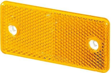 Hella rückstrahler backlight 44x94 yellow pvc-geh.m.2bef.schr.