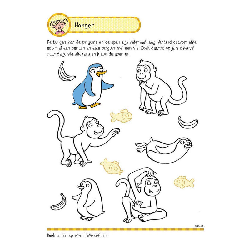 Afbeelding laden in galerijviewer, Deltas oefenboek met stickers - eerste telspelletjes (5-6 jaar)
