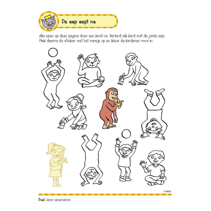 Afbeelding laden in galerijviewer, Deltas oefenboek met stickers - eerste leesspelletjes (5-6 jaar)
