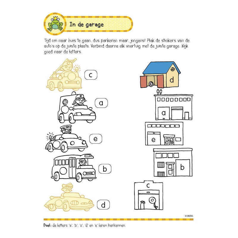Afbeelding laden in galerijviewer, Deltas oefenboek met stickers - eerste leesspelletjes (5-6 jaar)
