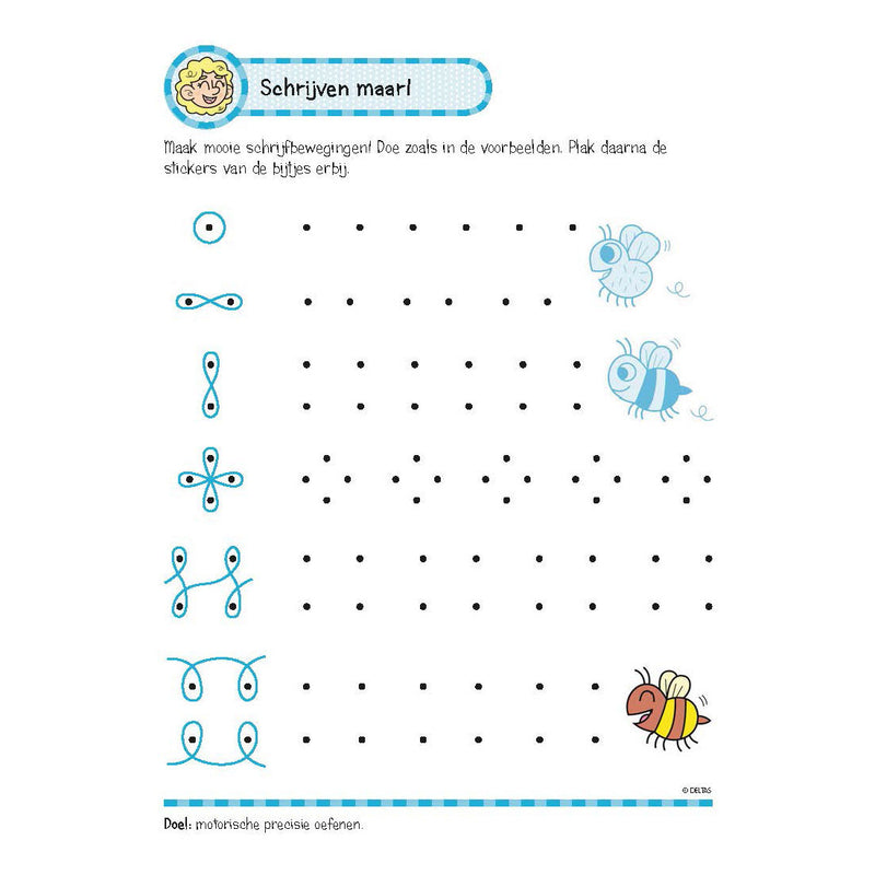 Afbeelding laden in galerijviewer, Deltas oefenboek met stickers - leuke schrijfoefeningen (6-7 jaar)
