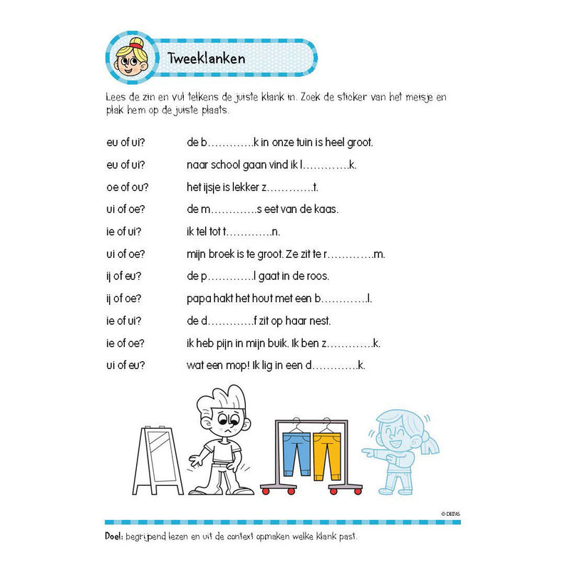 Afbeelding laden in galerijviewer, Deltas oefenboek met stickers- leuke lees
