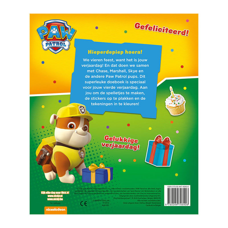 Afbeelding laden in galerijviewer, Paw patrol verjaardagsboek - hoera, 4 jaar!
