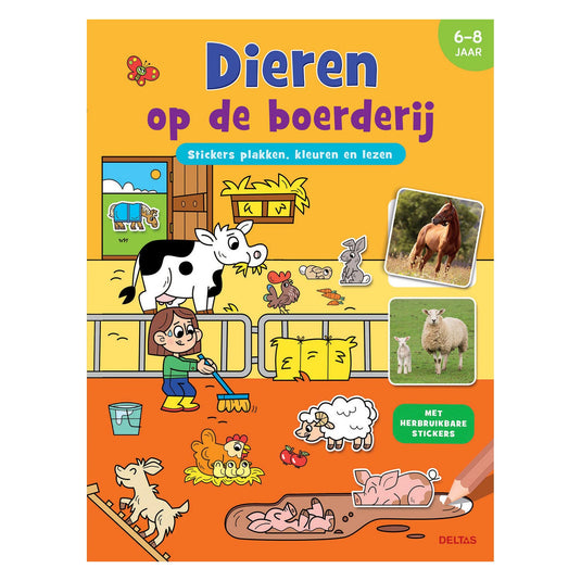 Stickerboek - Dieren op de boerderij
