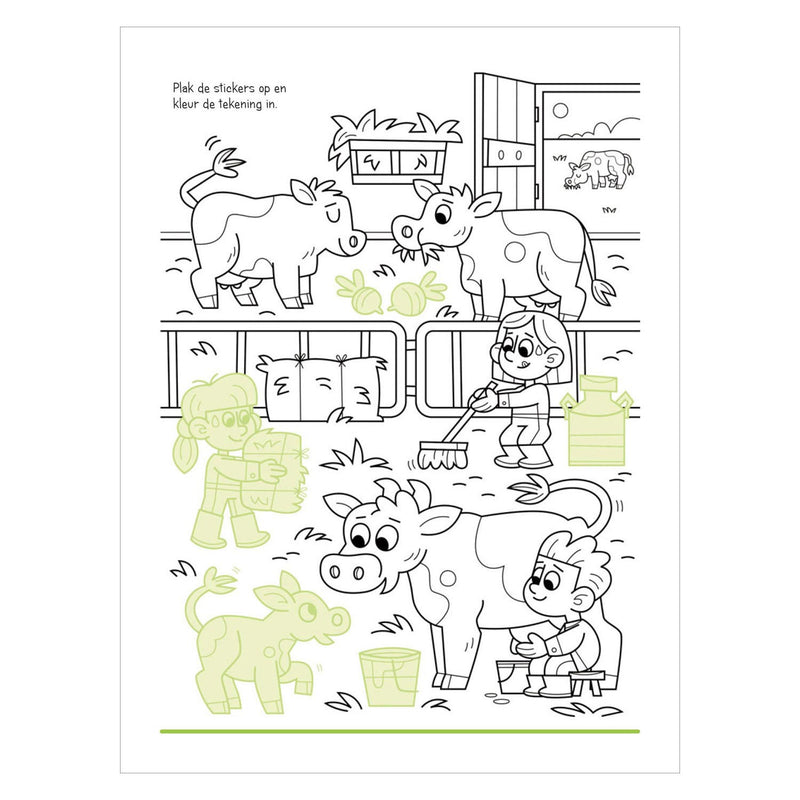 Afbeelding laden in galerijviewer, Stickerboek - Dieren op de boerderij
