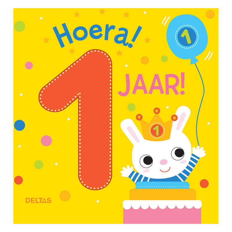 Afbeelding laden in galerijviewer, Deltas hoera! 1 jaar! kartonboek

