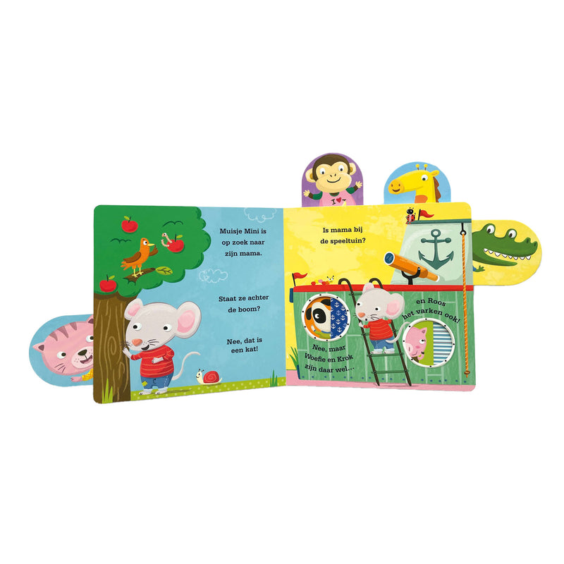 Afbeelding laden in galerijviewer, Deltas muisje mini zoekt zijn mama kartonboek
