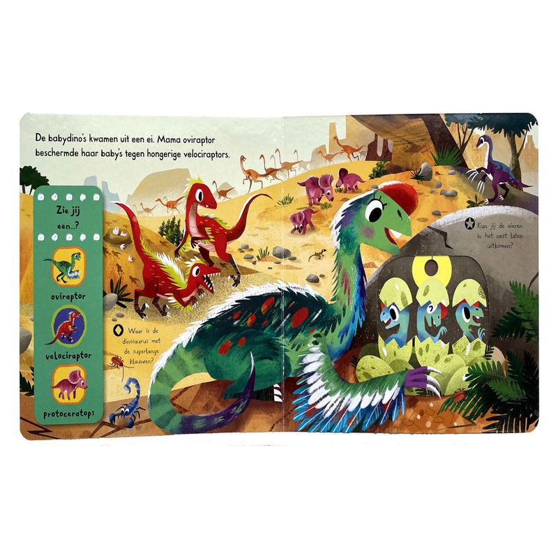 Afbeelding laden in galerijviewer, Deltas kijk en ontdek! - bij de dino's flapjesboek
