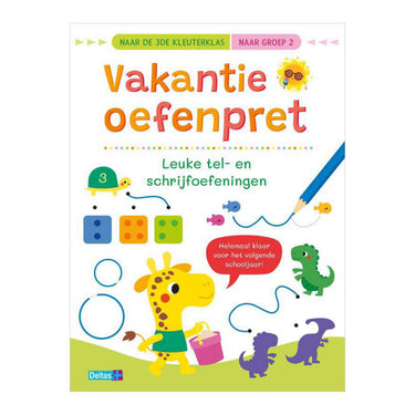 Deltas vakantie oefenpret leuke tel- en schrijfoefeningen - naar groep 2