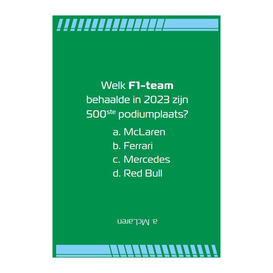 Deltas let's quiz! - formule 1