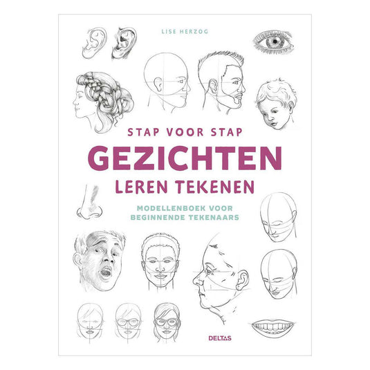 Deltas stap voor stap gezichten leren tekenen