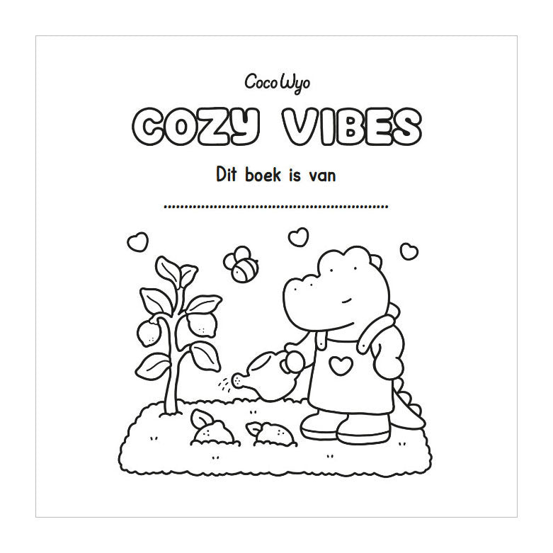 Afbeelding laden in galerijviewer, Deltas cozy vibes cute comfy kleurboek coco wyo
