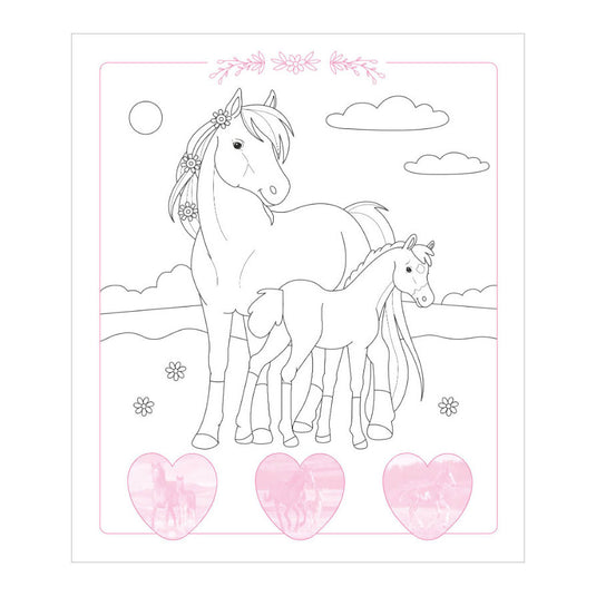 Deltas dream horses sticker parade - kleurboek