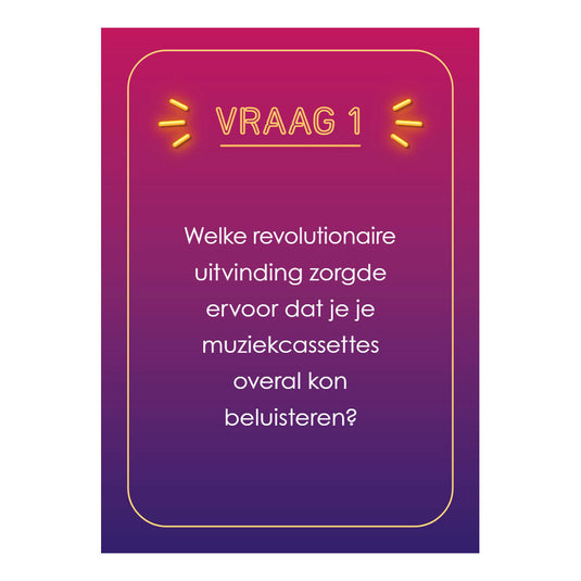 Deltas hoera 50 jaar! quiz