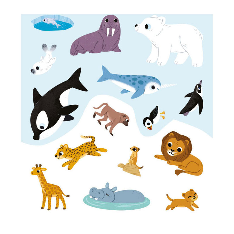 Afbeelding laden in galerijviewer, Deltas mijn eerste stickerboek kleine handjes dieren van de wereld
