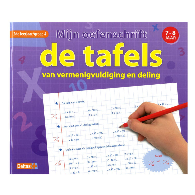 Afbeelding laden in galerijviewer, Deltas mijn oefenschrift de tafels 7-8 jaar
