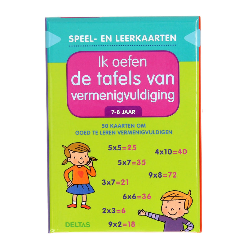 Afbeelding laden in galerijviewer, Deltas speel- en leerkaarten - ik oefen de tafels van vermenigvuldi

