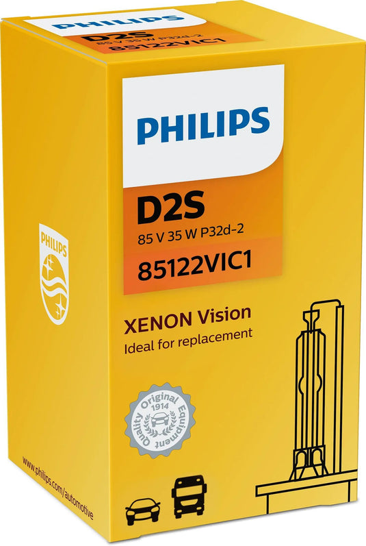 Philips hoofdlamp xenon vision d2s vision c1 85v with a rated power of 35w