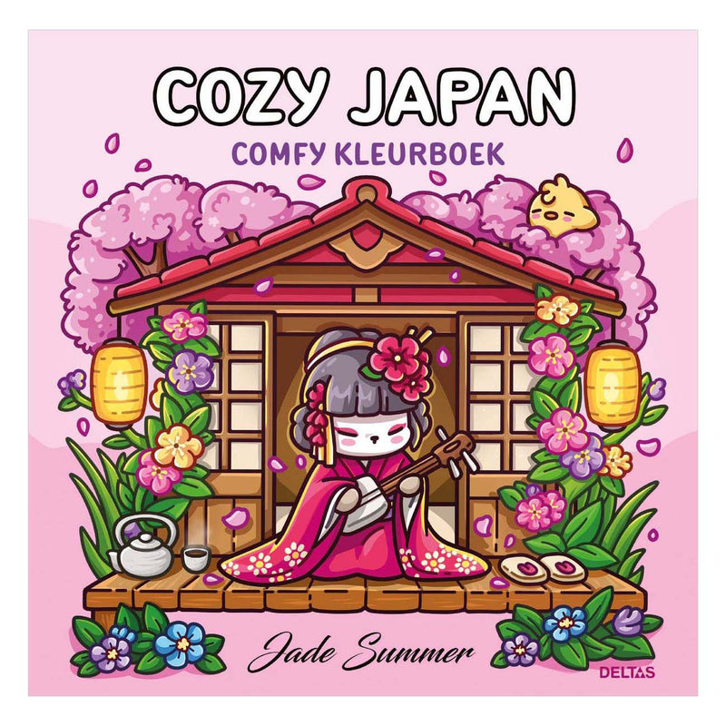 Afbeelding laden in galerijviewer, Deltas cozy japan - comfy kleurboek jade summer
