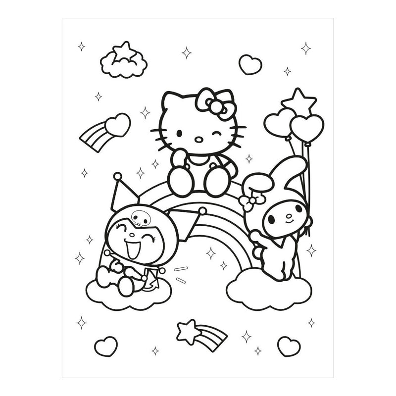 Afbeelding laden in galerijviewer, Deltas hello kitty and friends super color parade kleurboek
