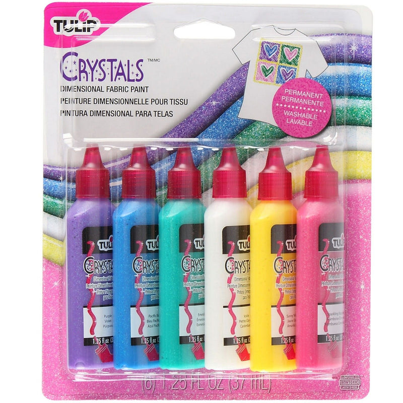 Afbeelding laden in galerijviewer, Tulip • 3d textielverf 37ml crystal 6st.
