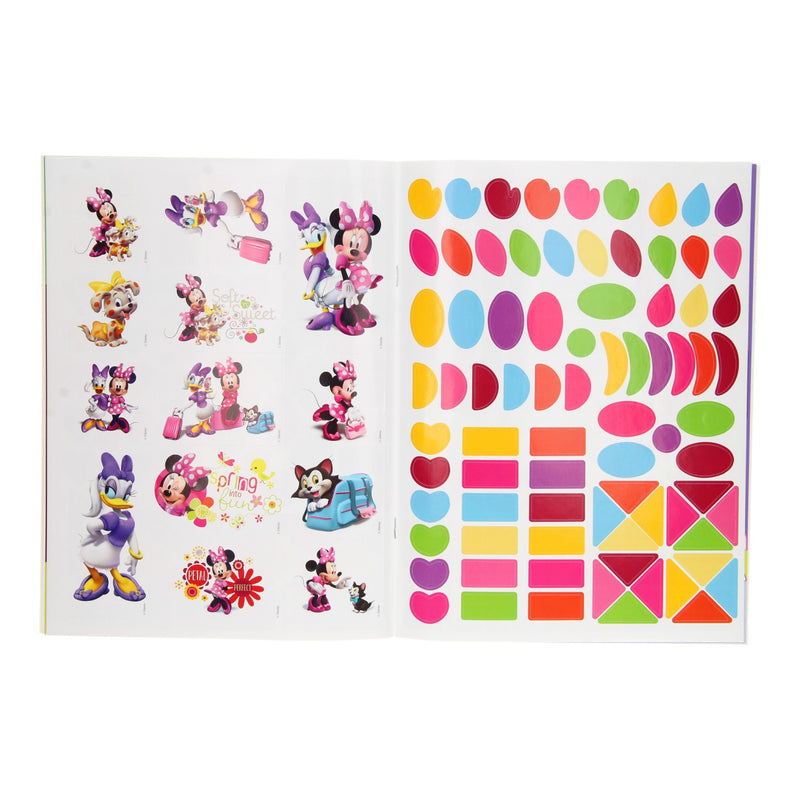 Afbeelding laden in galerijviewer, Minnie Mouse Sticker- en Kleurboek
